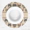 Hipster Cats Round Linen Placemats - LIFESTYLE (single)