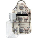 Hipster Cats Hand Sanitizer & Keychain Holder - Small (Personalized)