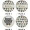 Hipster Cats Set of Appetizer / Dessert Plates (Approval)