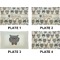 Hipster Cats Set of Rectangular Dinner Plates (Approval)