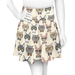 Hipster Cats Skater Skirt - Large