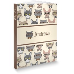 Hipster Cats Softbound Notebook - 5.75" x 8" (Personalized)