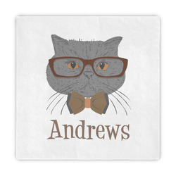 Hipster Cats Decorative Paper Napkins (Personalized)