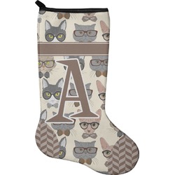 Hipster Cats Holiday Stocking - Single-Sided - Neoprene (Personalized)