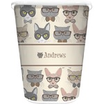 Hipster Cats Waste Basket (Personalized)