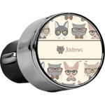 Hipster Cats USB Car Charger (Personalized)