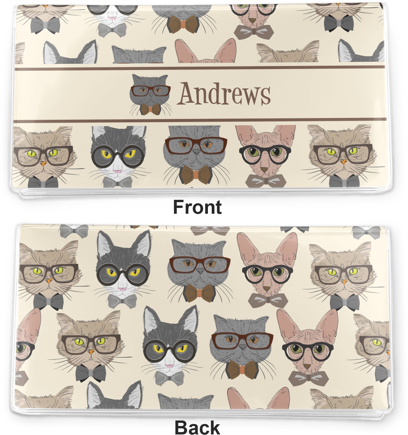 cat checkbook covers