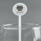 Hipster Cats White Plastic 5.5" Stir Stick - Round - Main