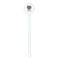 Hipster Cats White Plastic 5.5" Stir Stick - Round - Single Stick