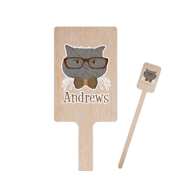 Custom Hipster Cats Rectangle Wooden Stir Sticks (Personalized)