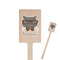 Hipster Cats Wooden 6.25" Stir Stick - Rectangular - Closeup