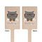 Hipster Cats Wooden 6.25" Stir Stick - Rectangular - Double Sided - Front & Back