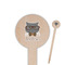 Hipster Cats Wooden 6" Food Pick - Round - Closeup