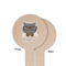 Hipster Cats Wooden 6" Food Pick - Round - Single Sided - Front & Back