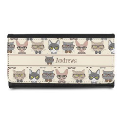 Hipster Cats Leatherette Ladies Wallet (Personalized)