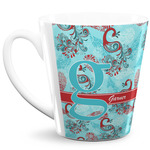 Peacock 12 Oz Latte Mug (Personalized)