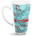 Peacock 16 Oz Latte Mug (Personalized)