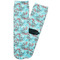 Peacock Adult Crew Socks - Single Pair - Front and Back