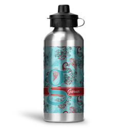 Peacock Water Bottle - Aluminum - 20 oz (Personalized)