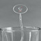 Peacock Clear Plastic 7" Stir Stick - Oval - Main