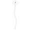 Peacock Clear Plastic 7" Stir Stick - Oval - Single Stick