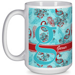 Peacock 15 Oz Coffee Mug - White (Personalized)