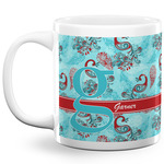 Peacock 20 Oz Coffee Mug - White (Personalized)