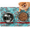 Peacock Dog Food Mat - Small LIFESTYLE