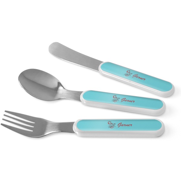 Custom Peacock Kid's Flatware (Personalized)