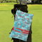 Peacock Microfiber Golf Towels - Small - LIFESTYLE