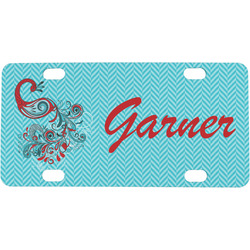 Peacock Mini / Bicycle License Plate (4 Holes) (Personalized)