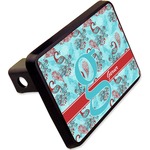 Peacock Rectangular Trailer Hitch Cover - 2" (Personalized)