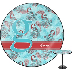 Peacock Round Table - 30" (Personalized)