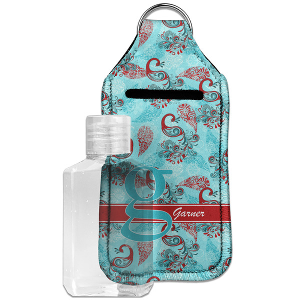 Custom Peacock Hand Sanitizer & Keychain Holder - Large (Personalized)