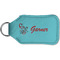 Peacock Sanitizer Holder Keychain - Small (Back)