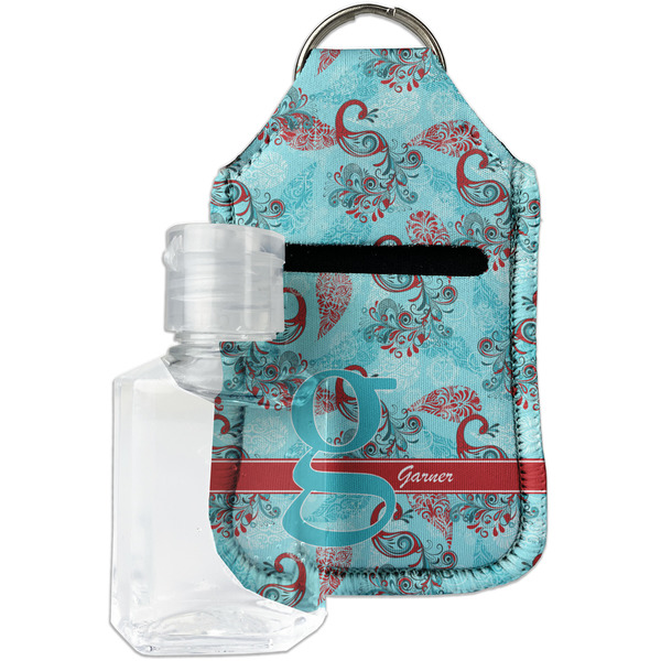 Custom Peacock Hand Sanitizer & Keychain Holder (Personalized)