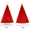 Peacock Santa Hats - Front and Back (Single Print) APPROVAL