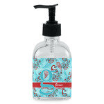 Peacock Glass Soap & Lotion Bottle - Single Bottle (Personalized)