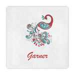 Peacock Decorative Paper Napkins (Personalized)