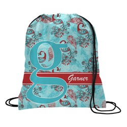 Peacock Drawstring Backpack - Large (Personalized)