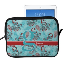 Peacock Tablet Case / Sleeve - Large (Personalized)
