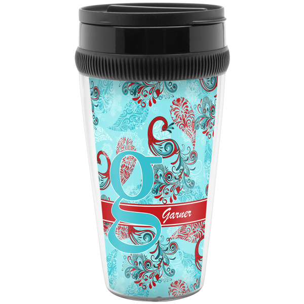 Custom Peacock Acrylic Travel Mug without Handle (Personalized)