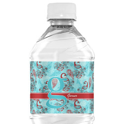 Peacock Water Bottle Labels - Custom Sized (Personalized)