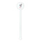 Peacock White Plastic 5.5" Stir Stick - Round - Single Stick