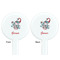 Peacock White Plastic 7" Stir Stick - Double Sided - Round - Front & Back