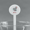 Peacock White Plastic 7" Stir Stick - Round - Main