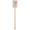 Peacock Wooden 6.25" Stir Stick - Rectangular - Single Stick