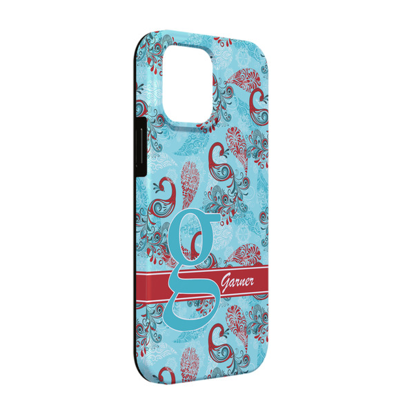 Custom Peacock iPhone Case - Rubber Lined - iPhone 13 (Personalized)