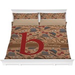 Vintage Hipster Comforter Set - King (Personalized)