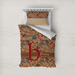 Vintage Hipster Duvet Cover Set - Twin (Personalized)